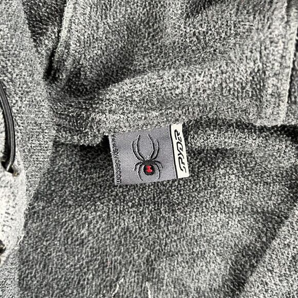 Spyder Men's Ray Half-Zip Pullover Hoodie Gray Size Medium Jacket - Picture 5 of 7